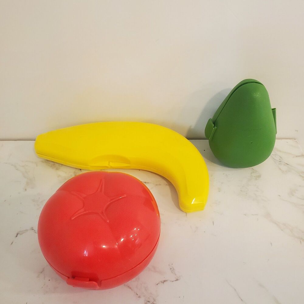 TUPPERWARE Forget Me Not-Banana Avocado Tomato Container Storage Keeper